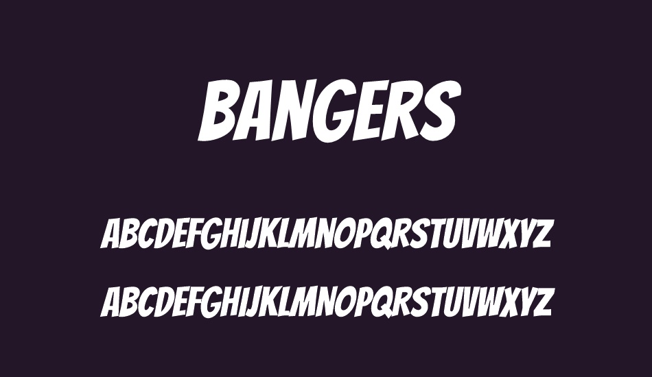 Bangers Font Preview