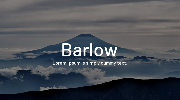 Barlow Font
