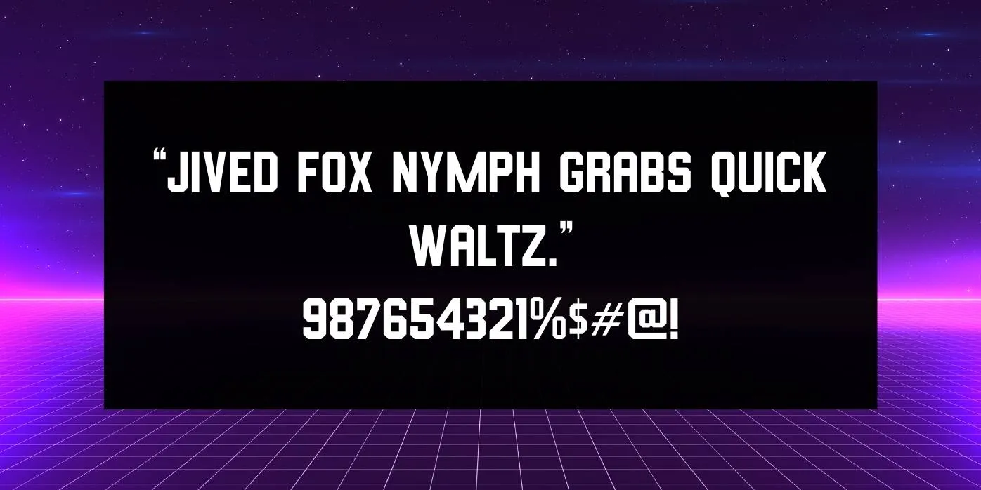Base Runner JNL Font Preview
