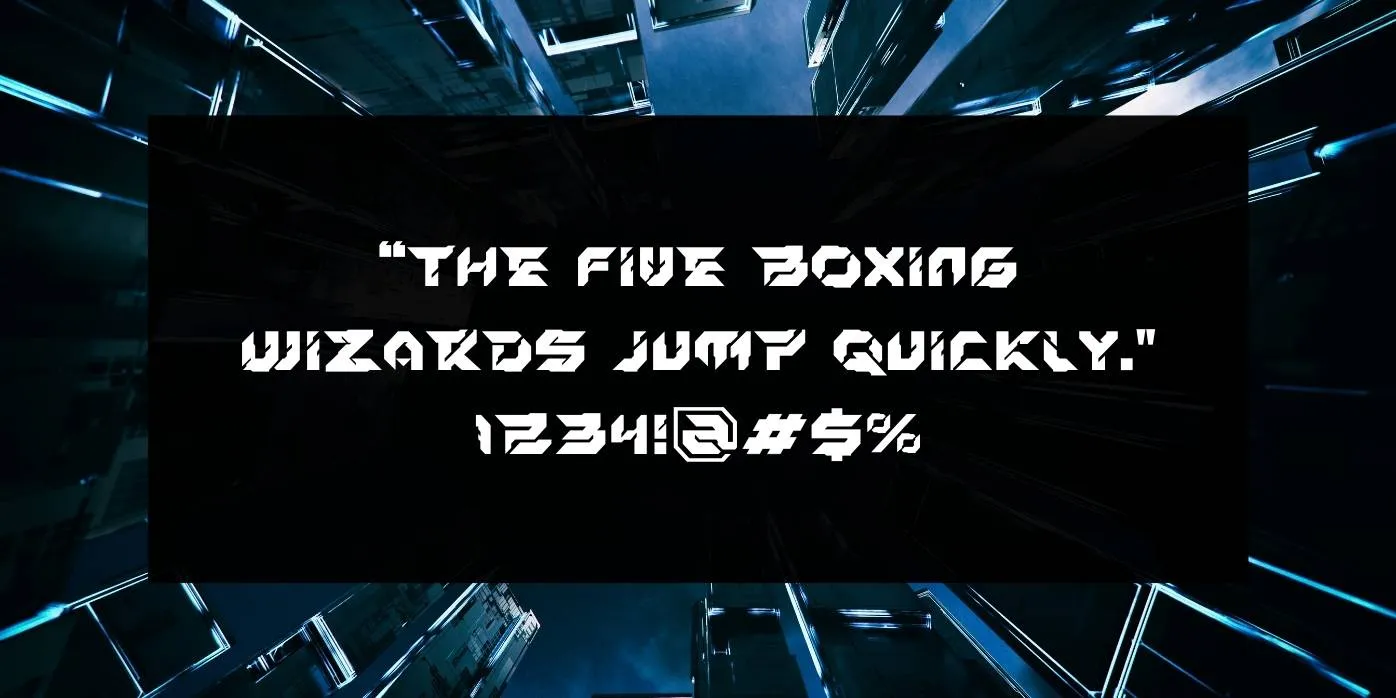 Bazer Font Preview