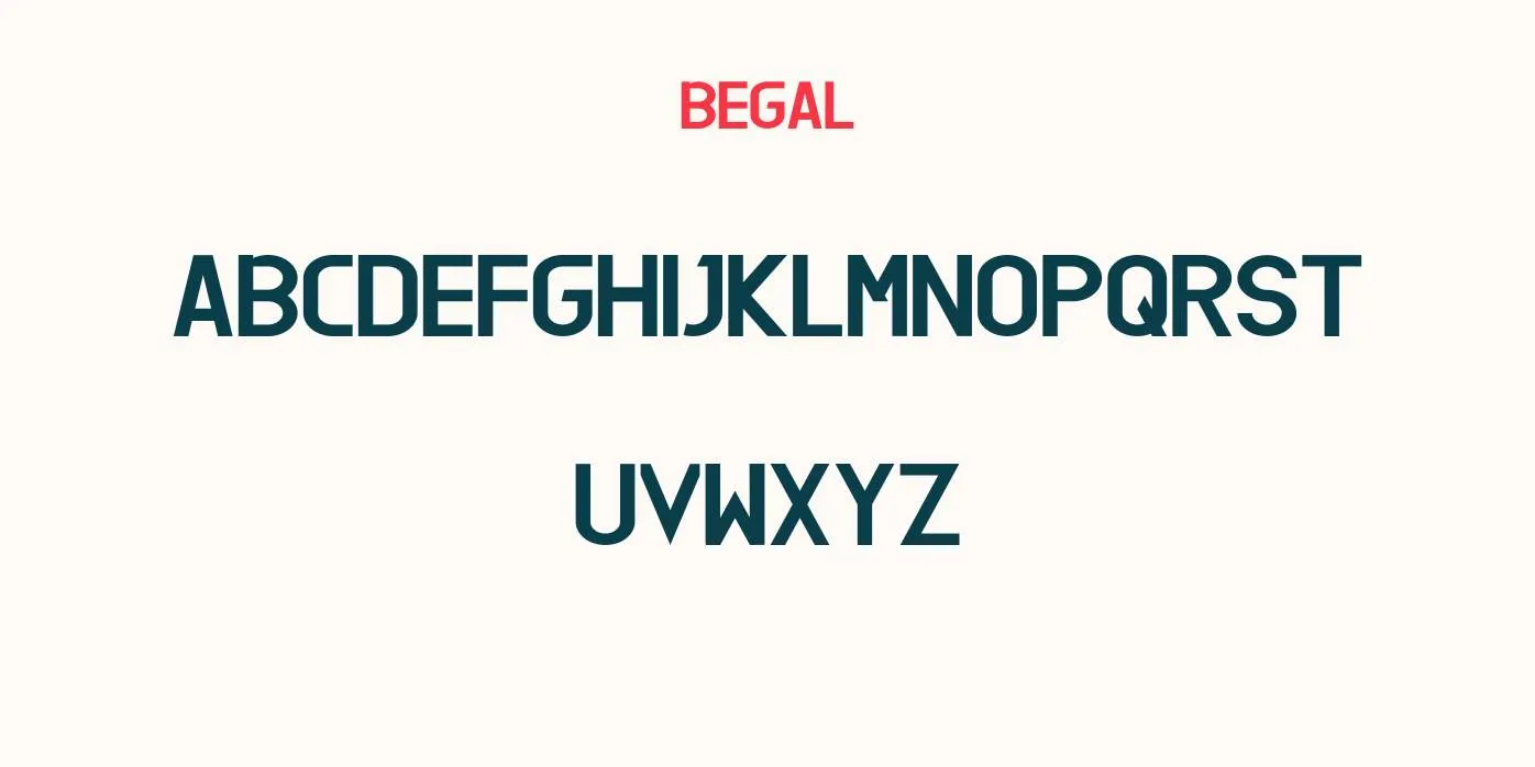 Begal Font Preview