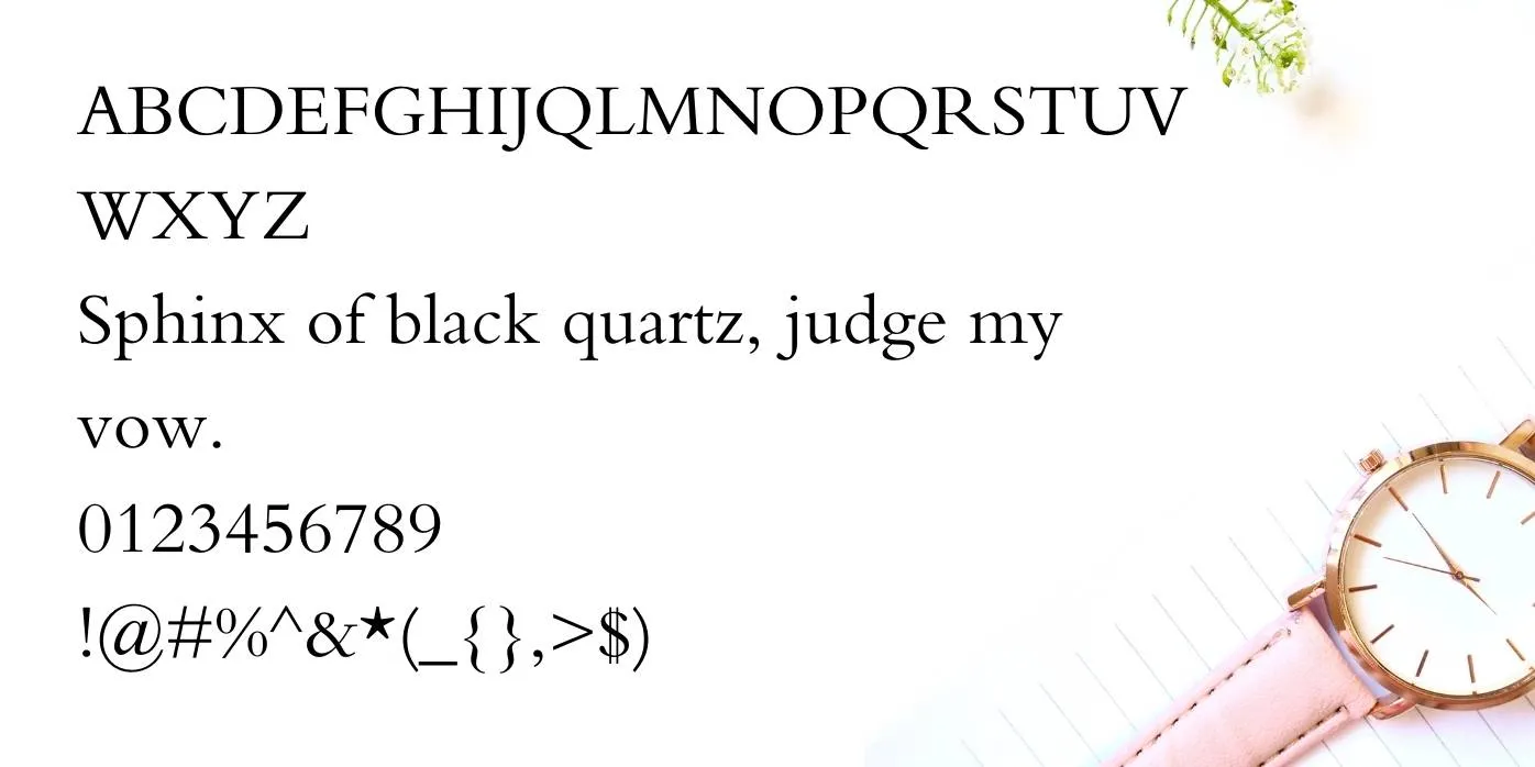 Bembo Font Preview