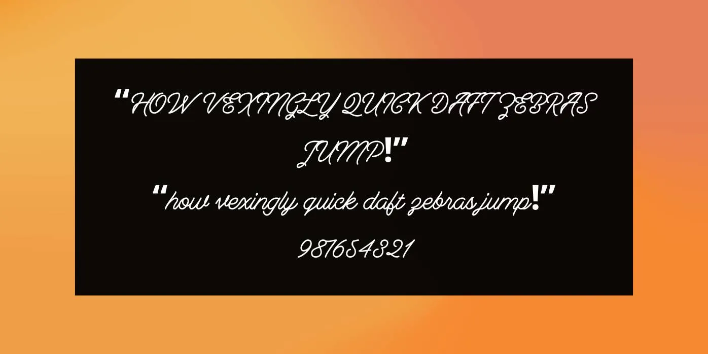 Berliana Monoline Font Preview