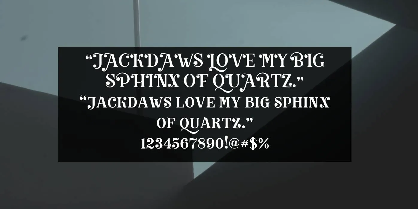 Biago Font Preview
