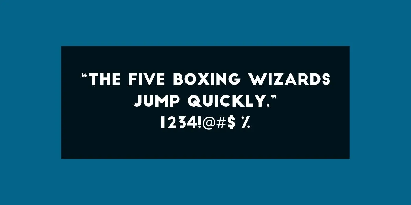Big John Font Preview