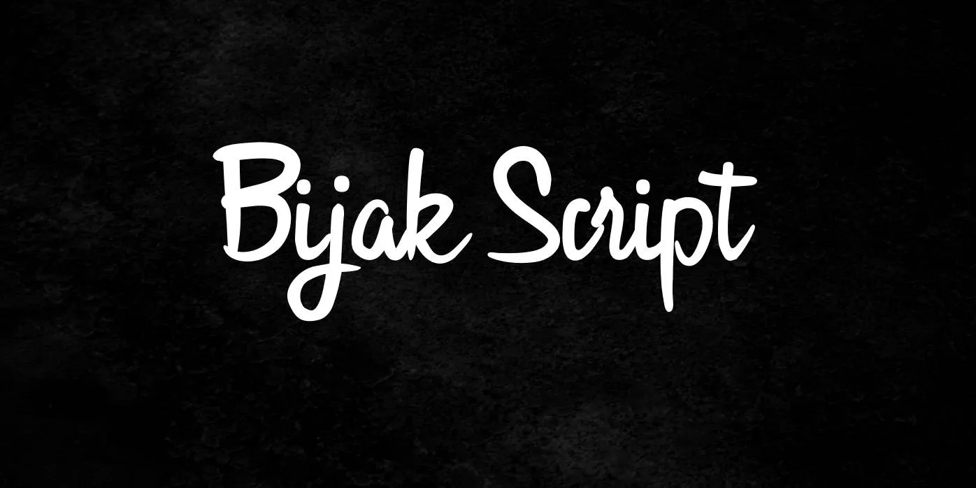 Bijak Script Font