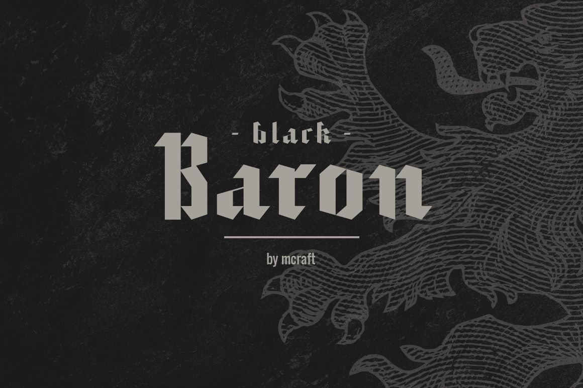 Black Baron Font Preview