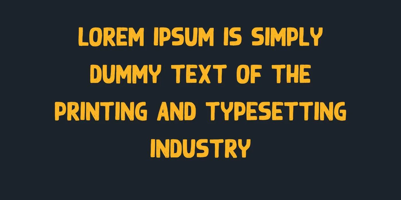 Black Ground Font Preview