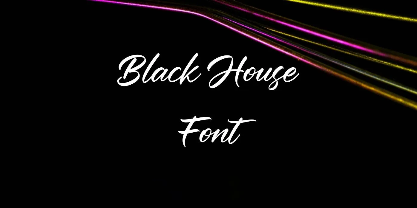 Black House Font