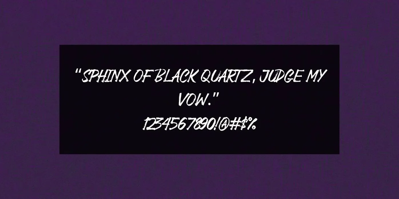 Black Jackal Font Preview