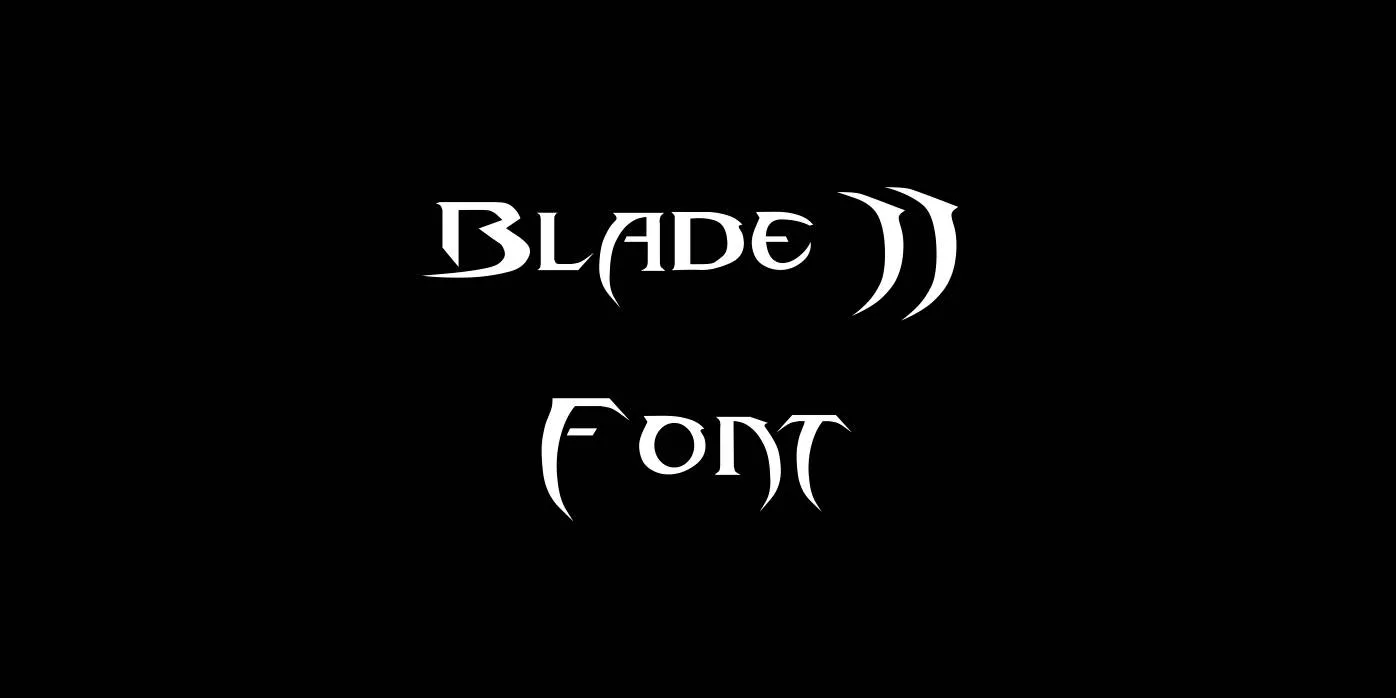 Blade 2 Font