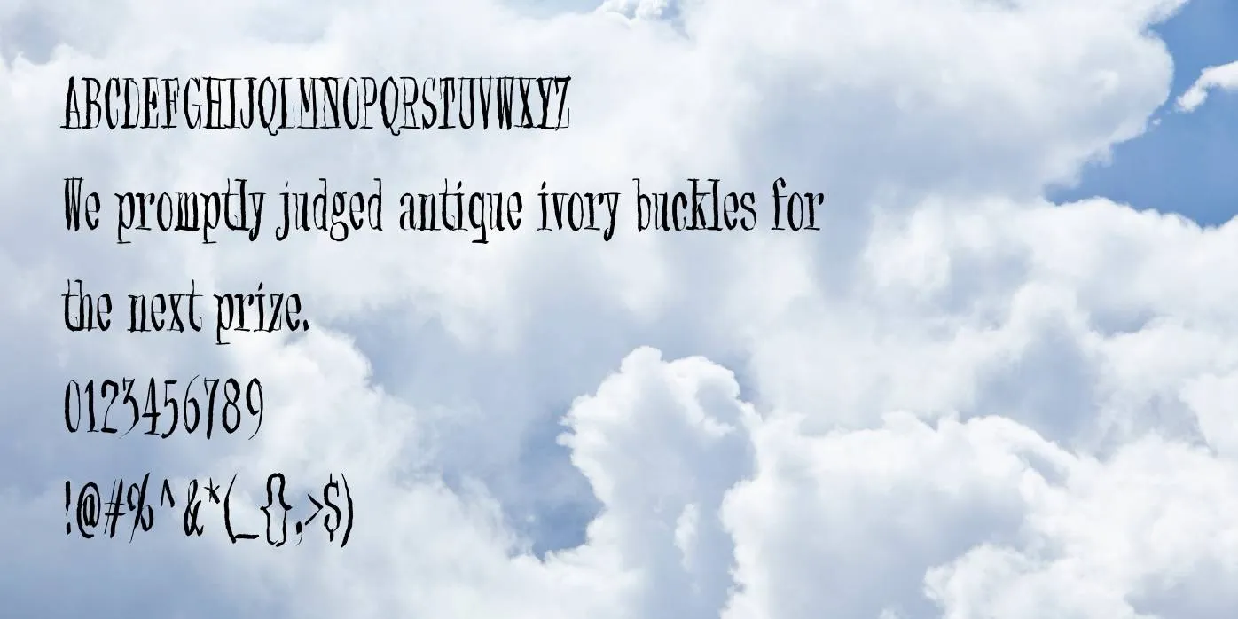 Blank Synonym Font Preview