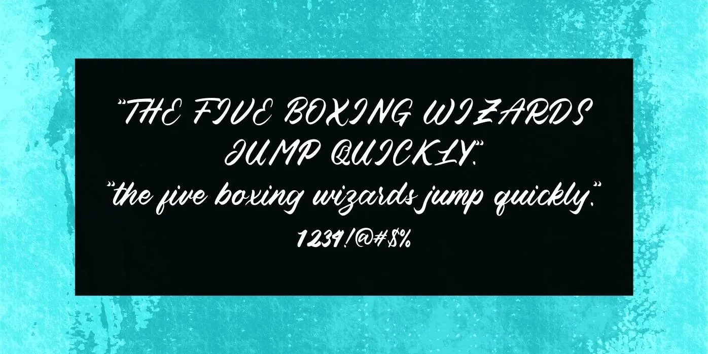 Blessed Friday Font Preview