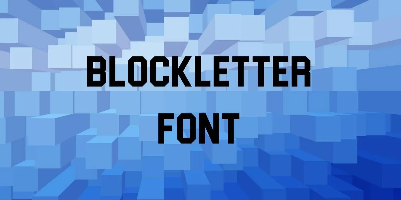 Blockletter Font