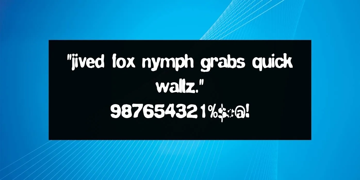 Blue Velvet Font Preview
