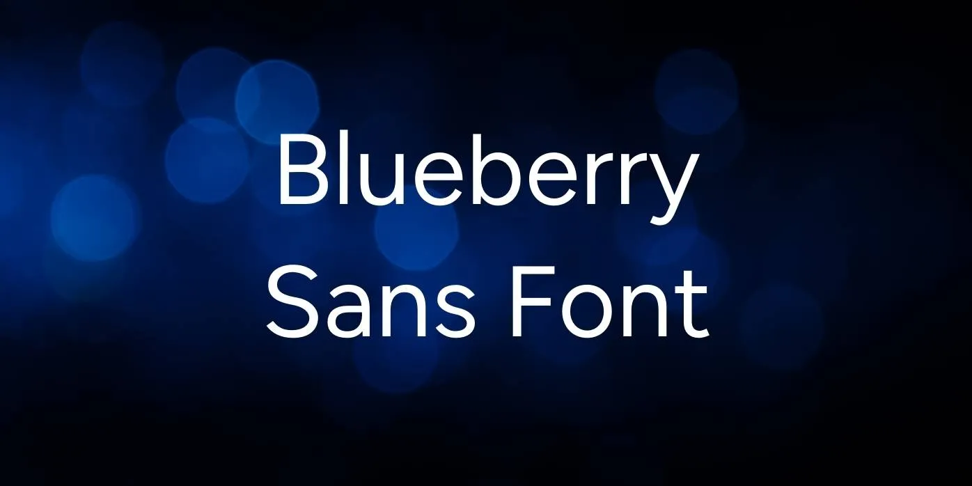 Blueberry Sans Font