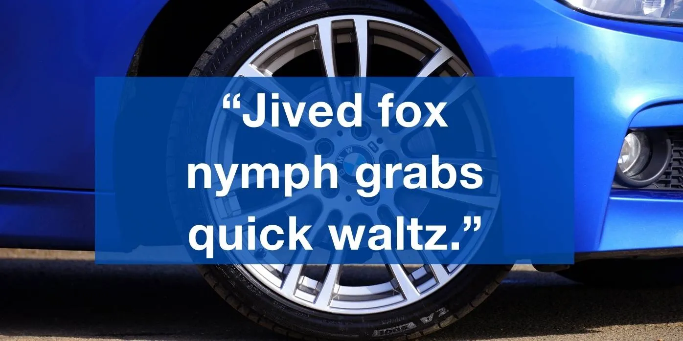 BMW Font Preview