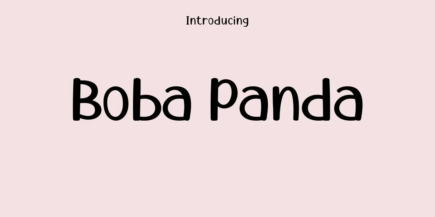 Boba Panda Font