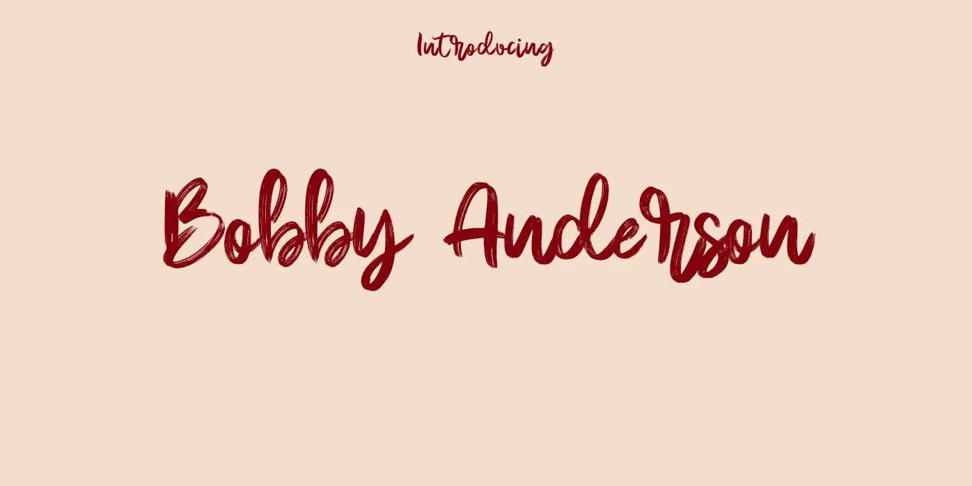 Bobby Anderson Font