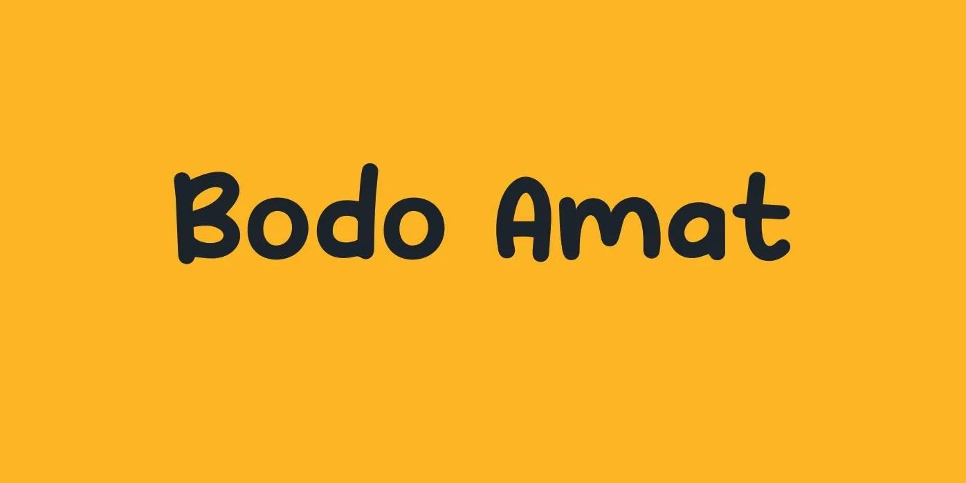 Bodo Amat Font