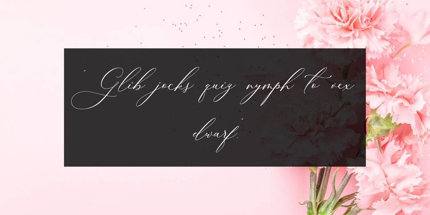 Boheme Floral Font Preview