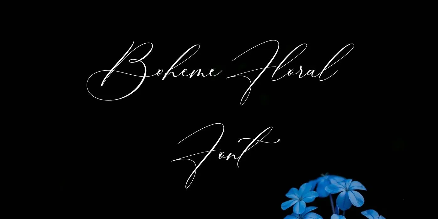 Boheme Floral Font