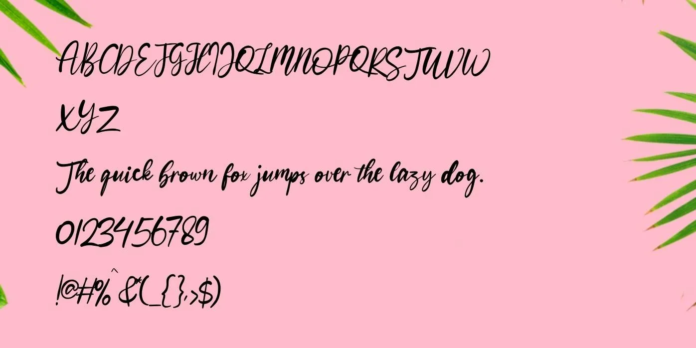 Bohemian Lady Font Preview