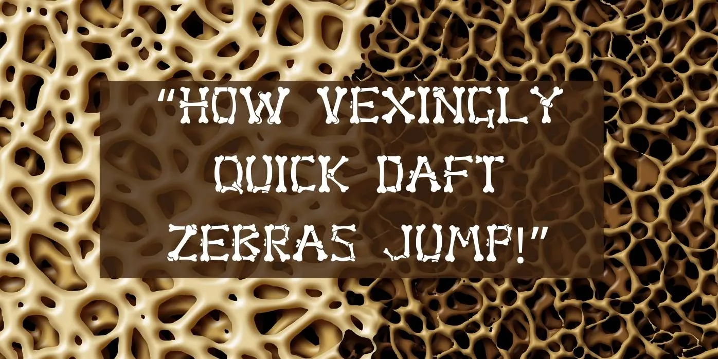 Bone Font Preview