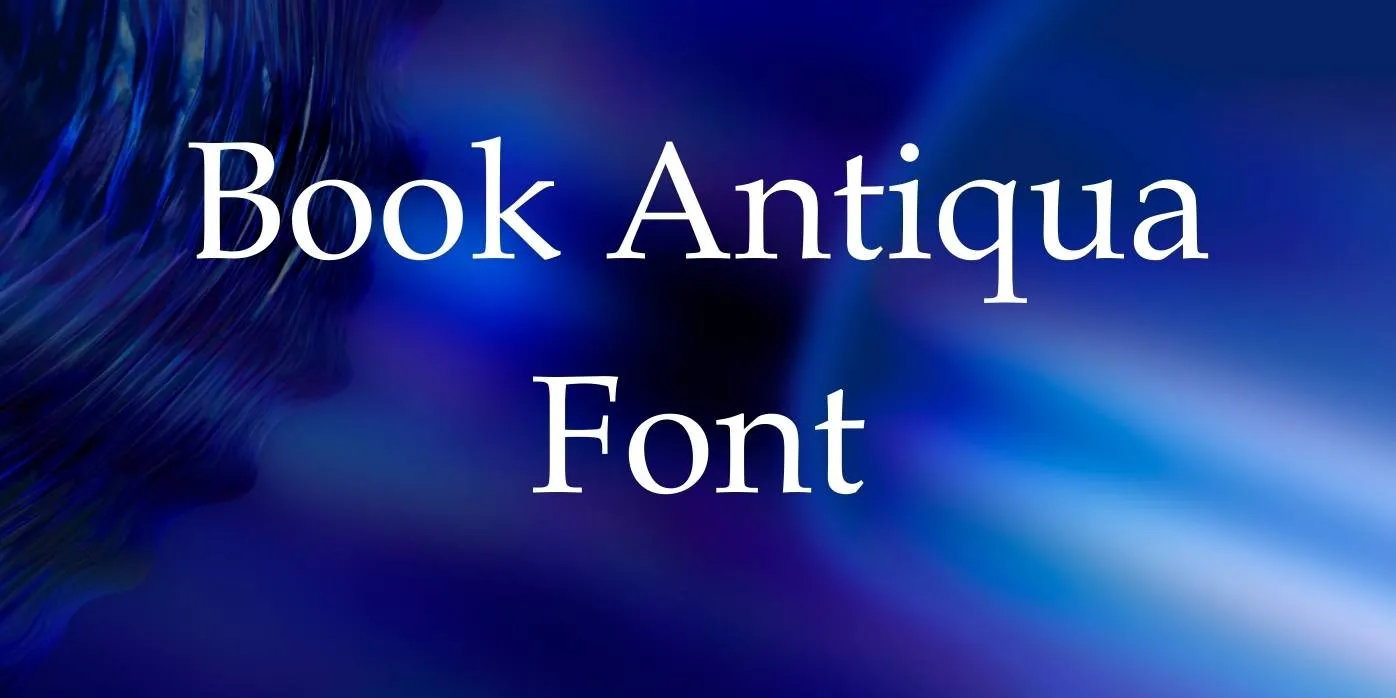 Book Antiqua font
