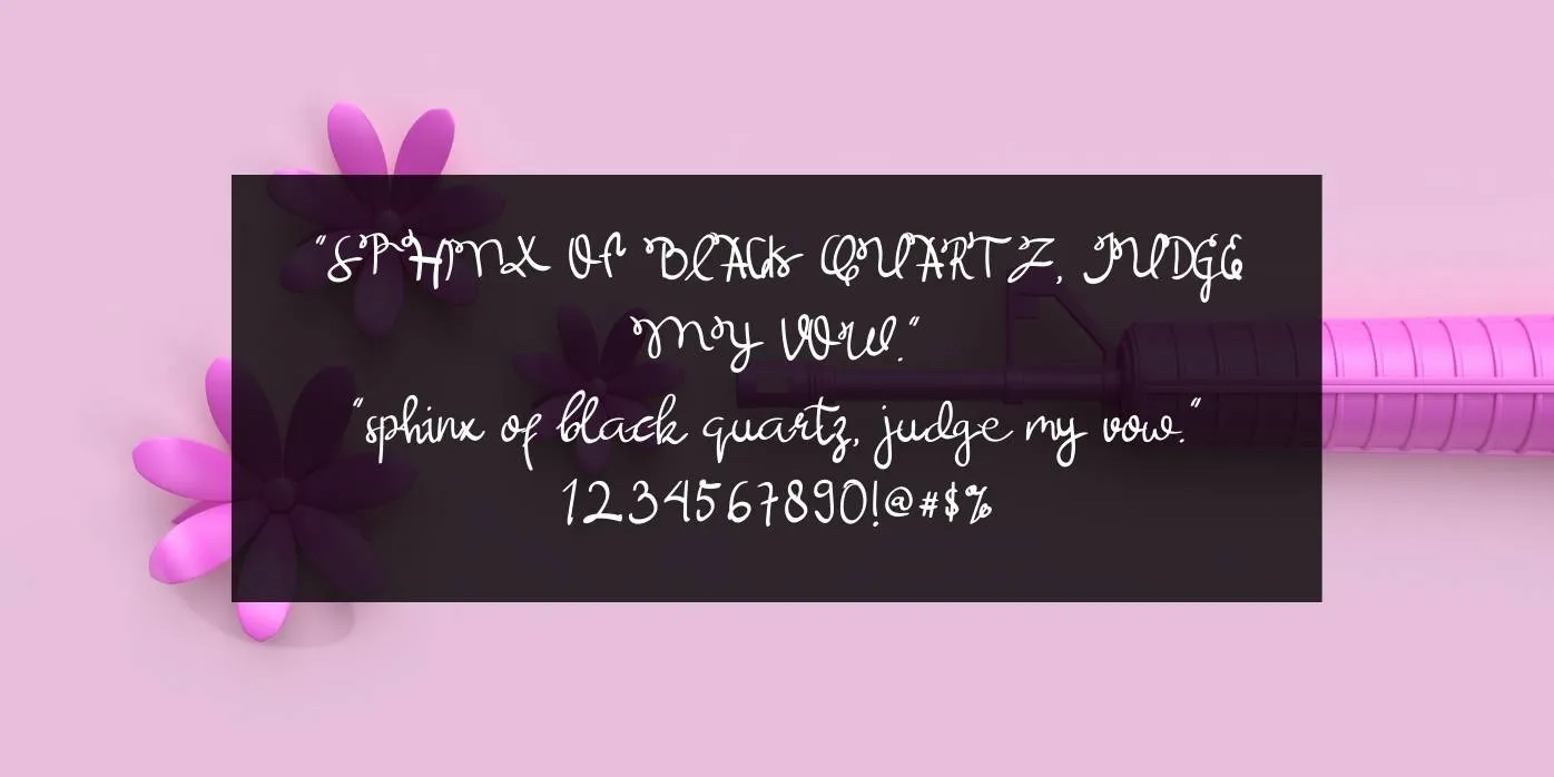 Bougenville Font Preview
