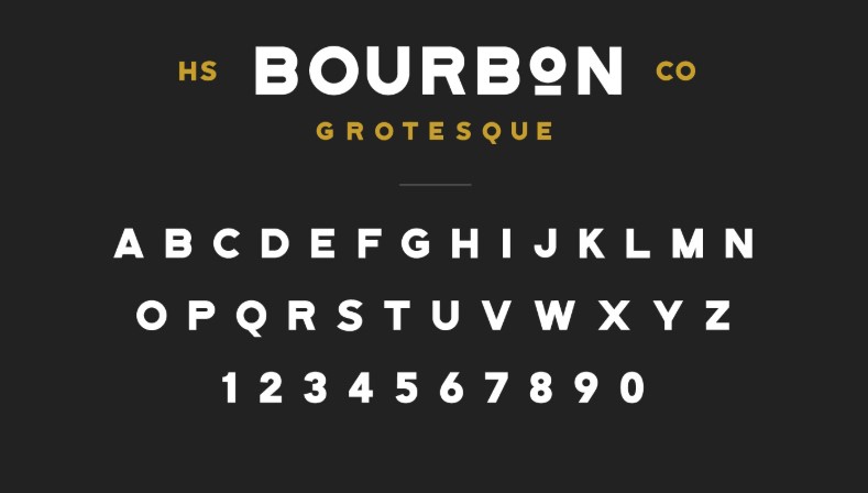Bourbon Grotesque Font Preview