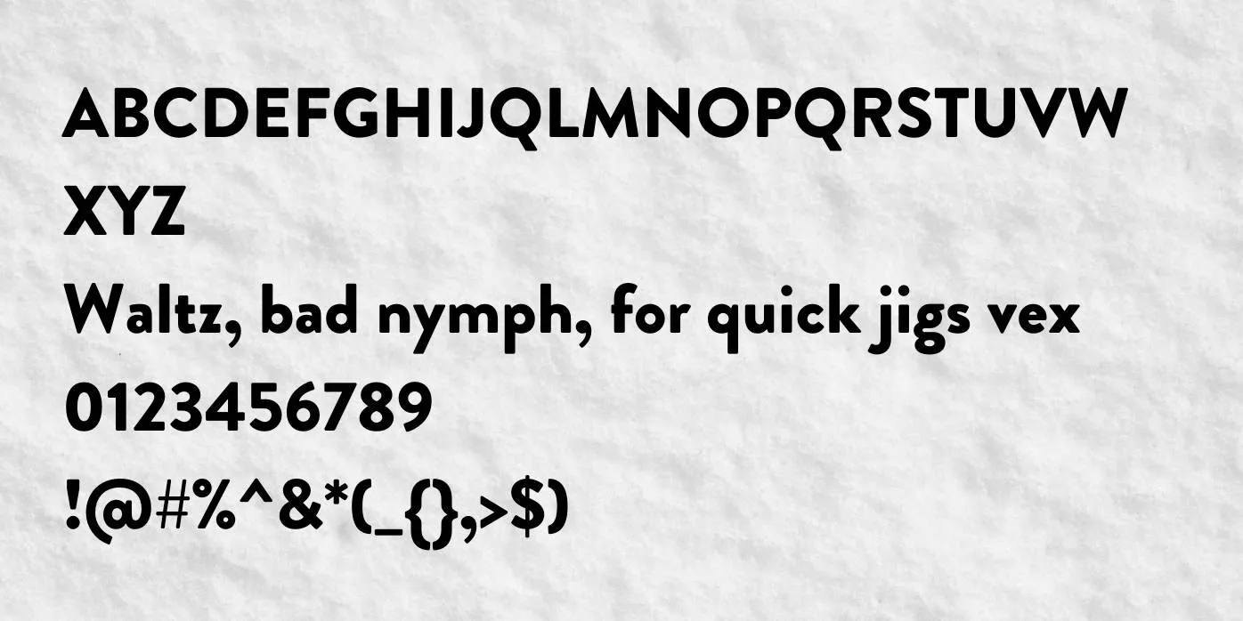 Brandon Grotesque Font Preview