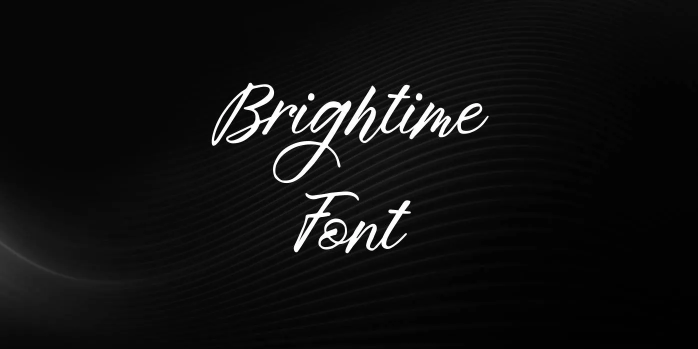 Brightime Font