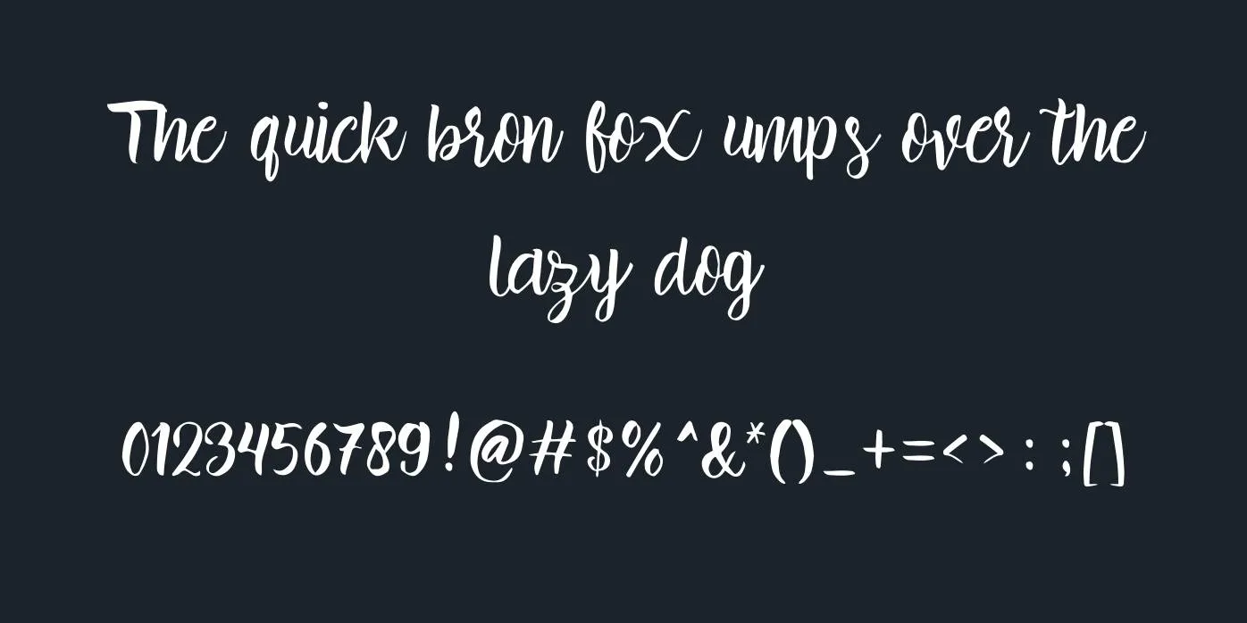 Brillia Font Preview