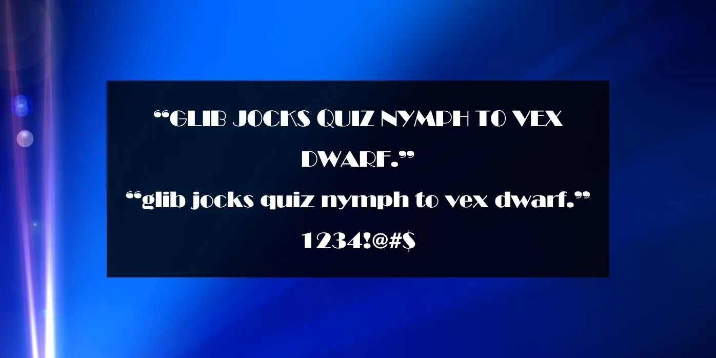 Broadway Font Preview