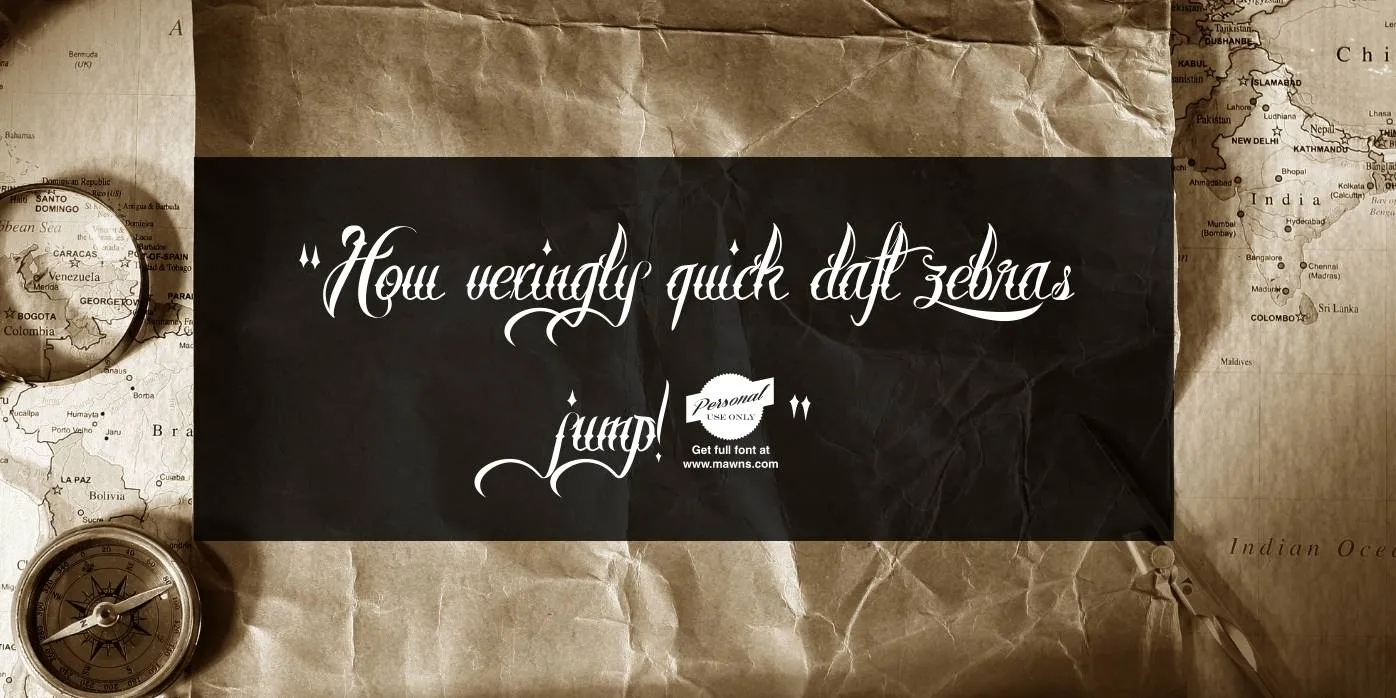 Brother Tattoo Font Preview