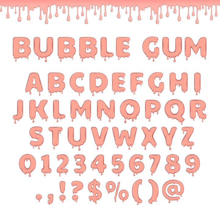 Bubble Gum Font Preview