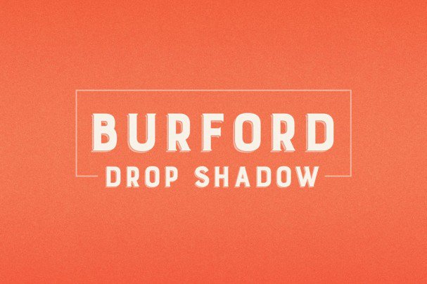 Burford Drop Shadow Font