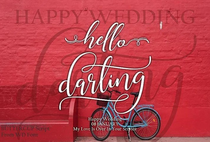 Buttercup Handwritten Font Preview
