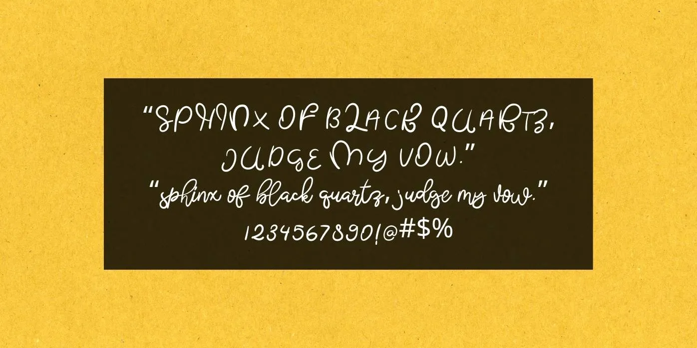 Butterfly Font Preview
