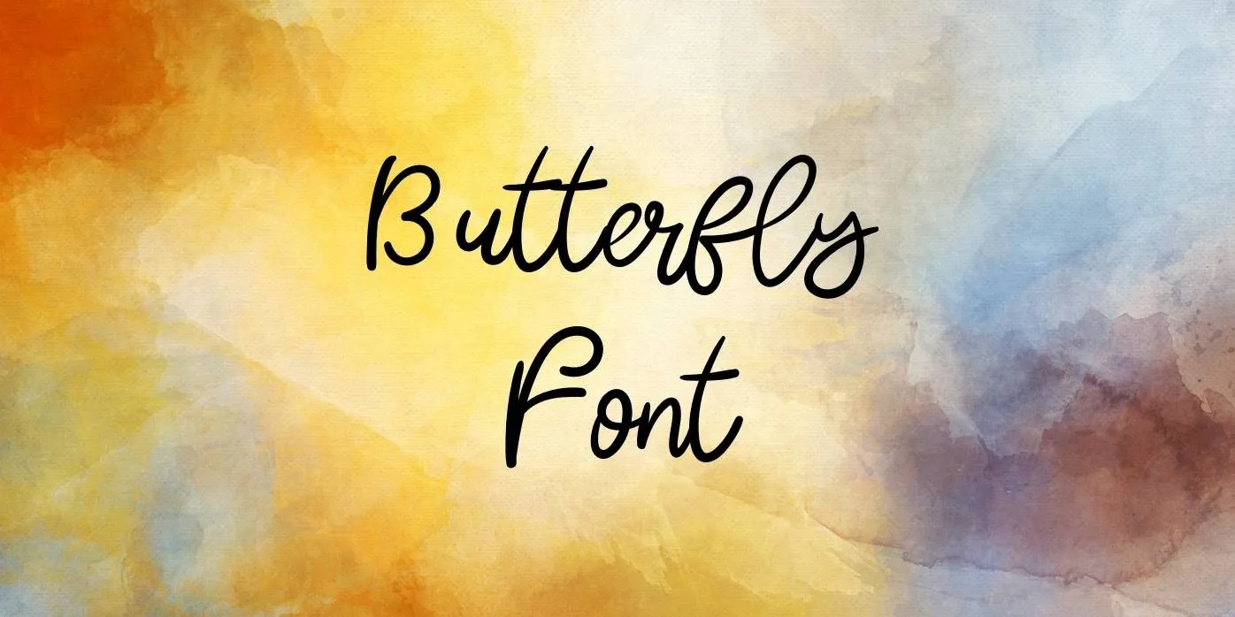 Butterfly Font