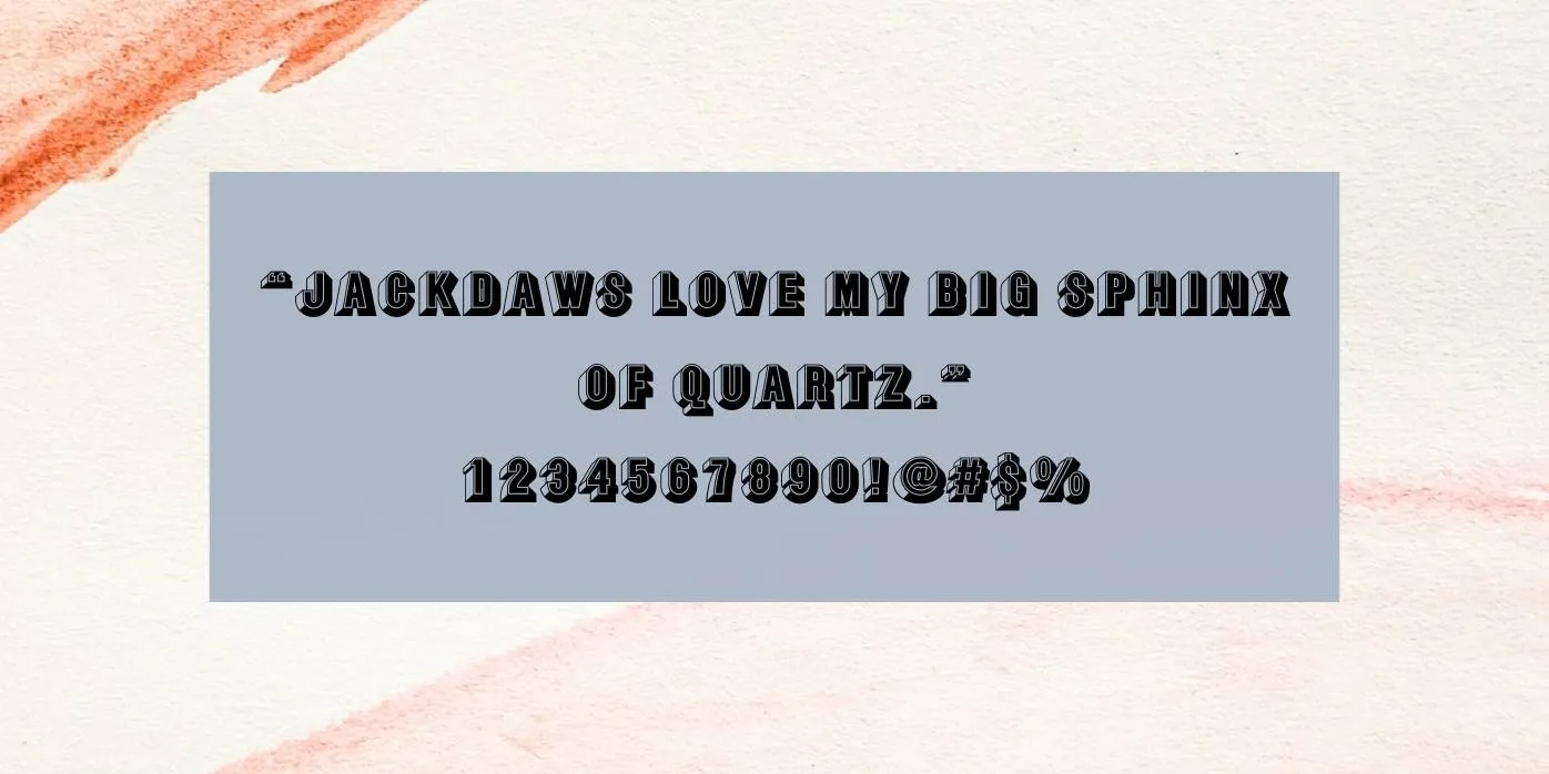 Buxom D Font Preview