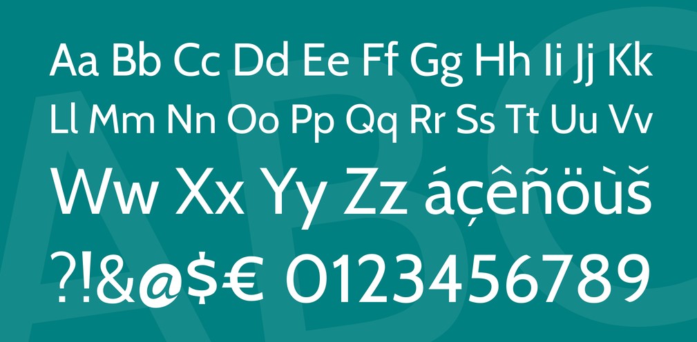 Cabin Font Preview