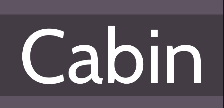 Cabin Font