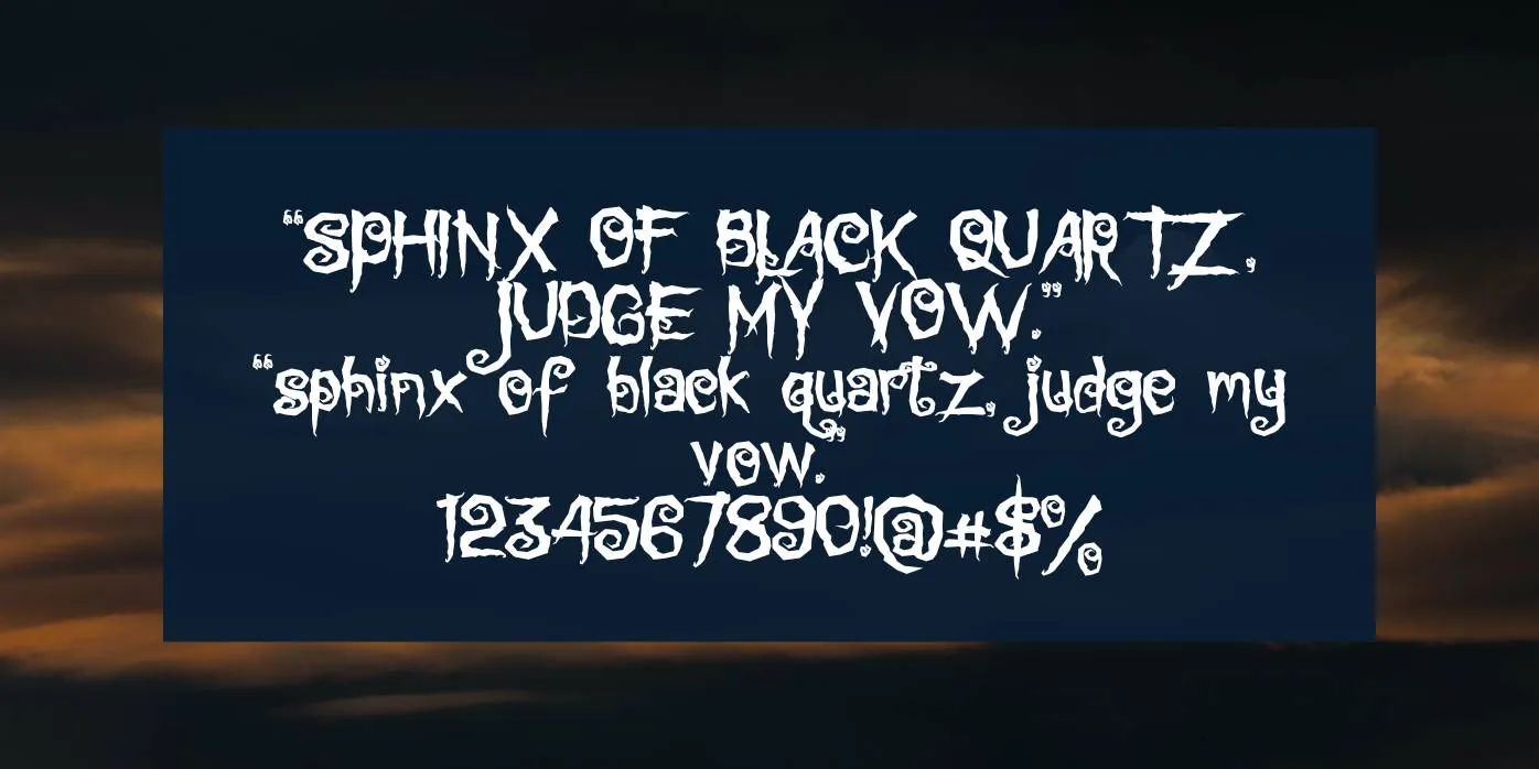 Cadabra Font Preview
