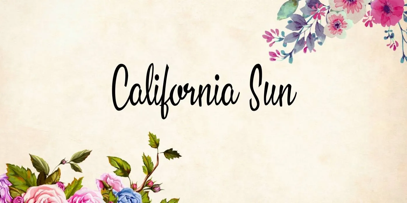 California Sun Font