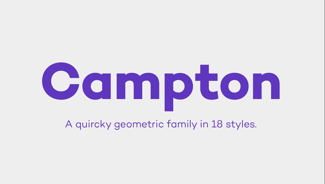 Campton Font Preview