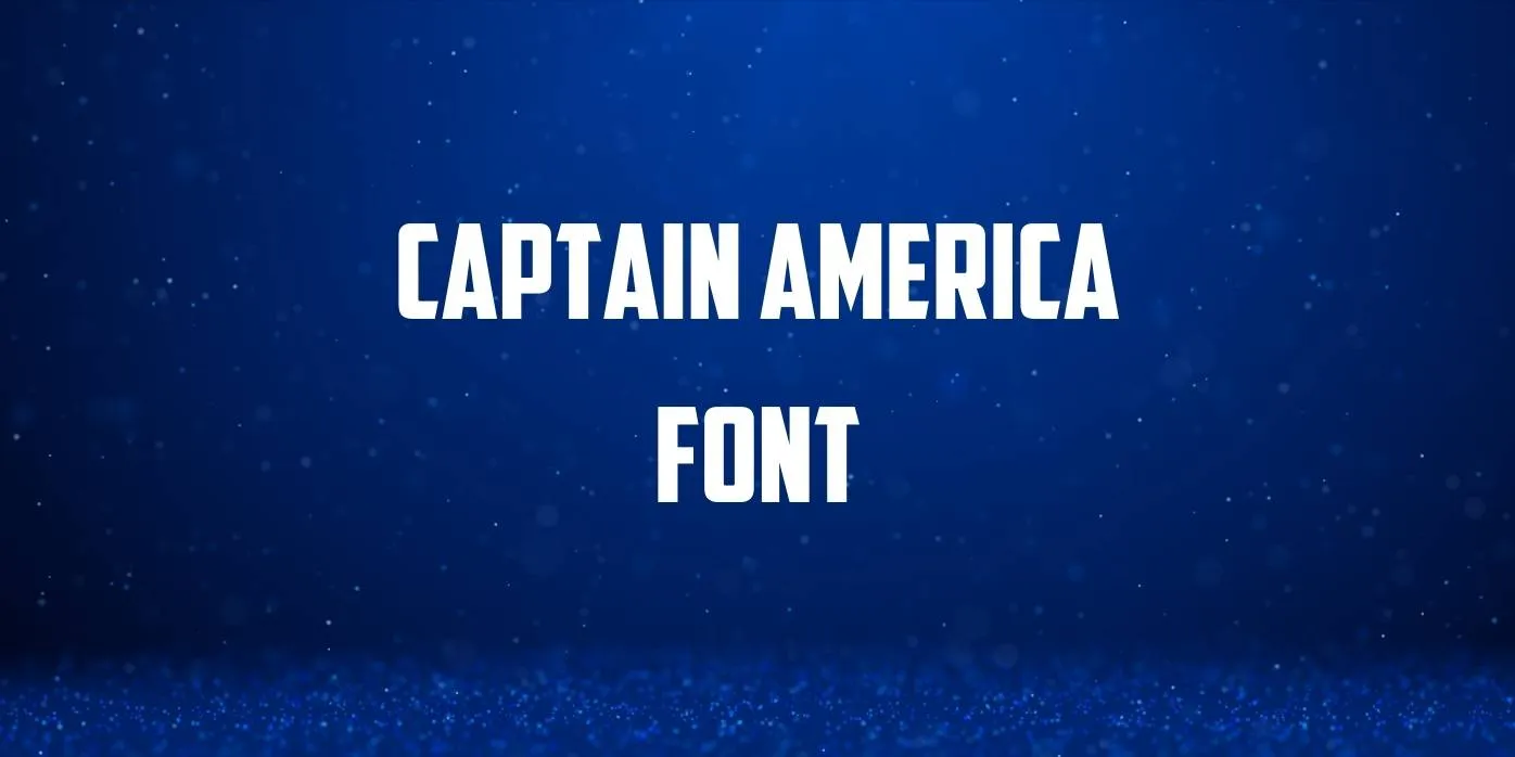 Captain America Font