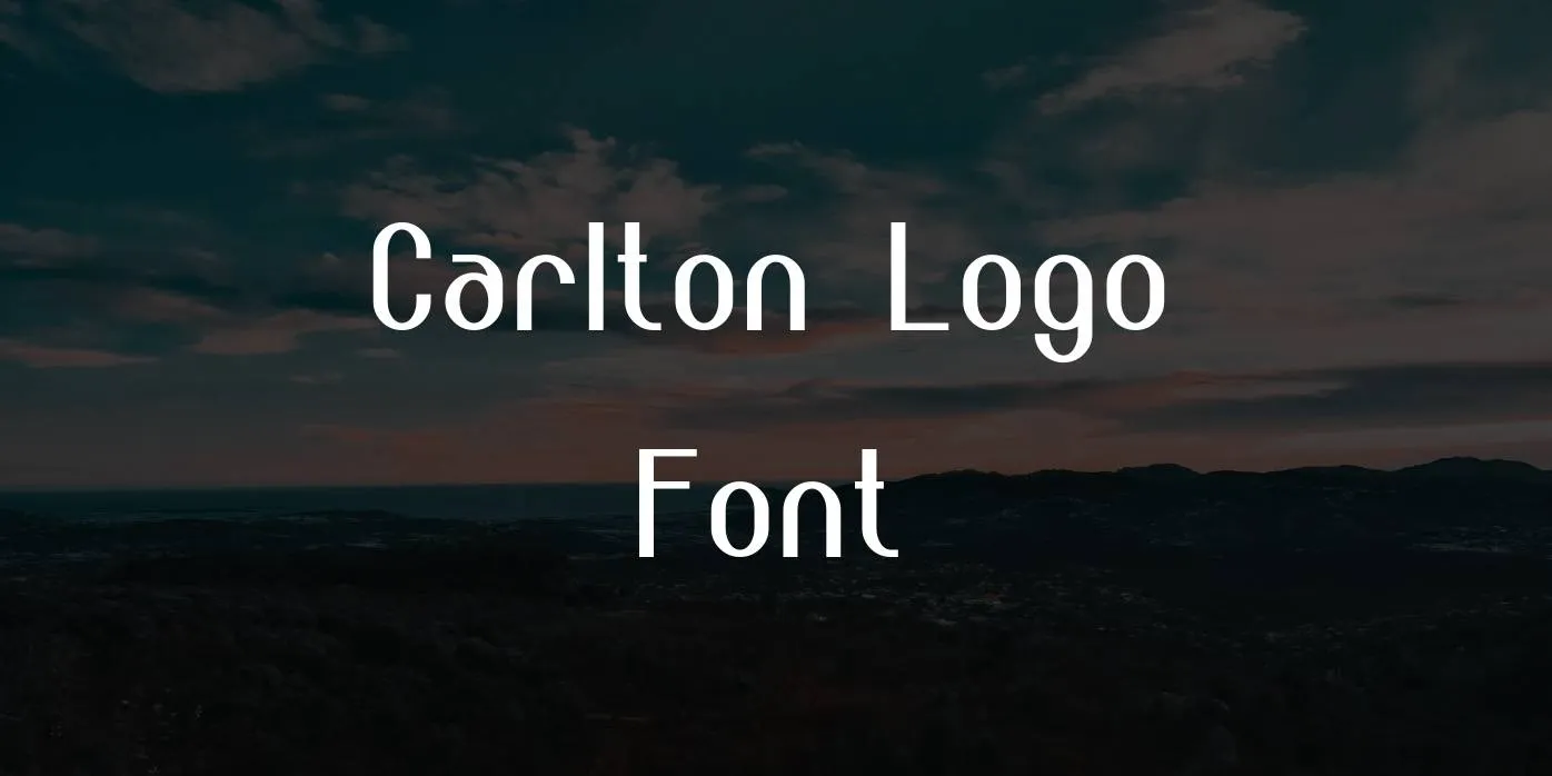 Carlton Logo Font