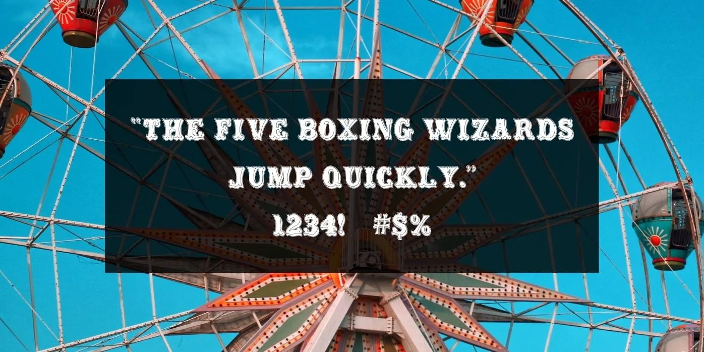 Carnival Font Preview